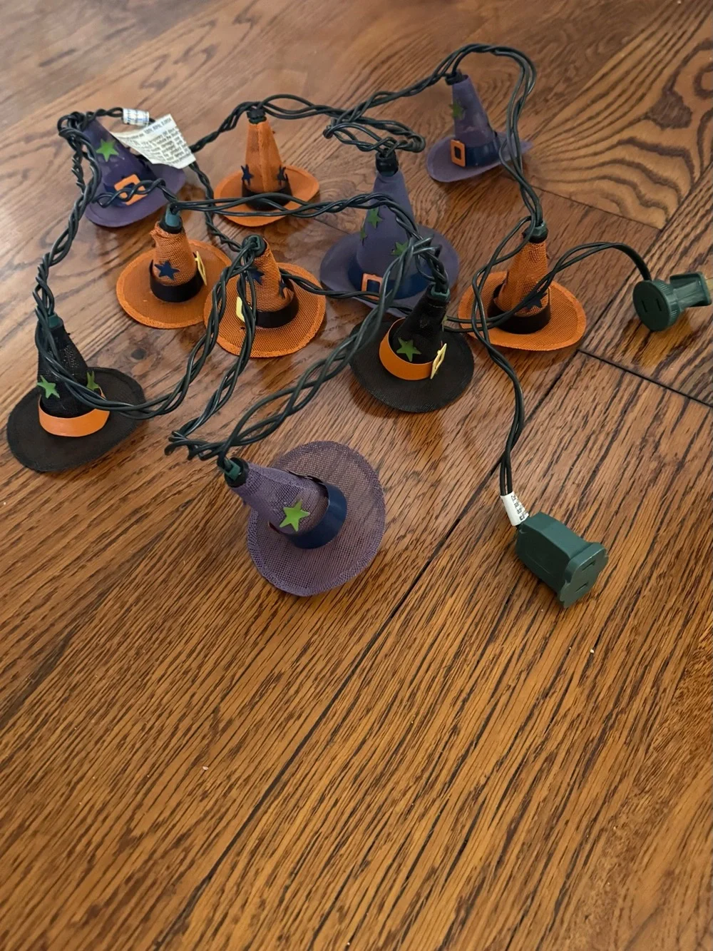 Halloween Mesh Witch Hat String Lights